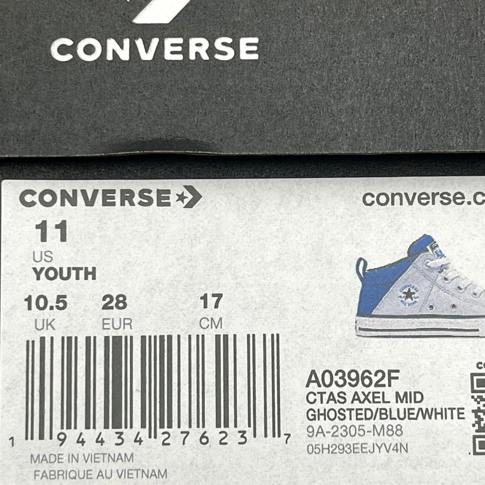 Converse Chuck Taylor All Star Little Boys Slip on Shoe Size 11 Light/Royal Blue - Picture 7 of 15